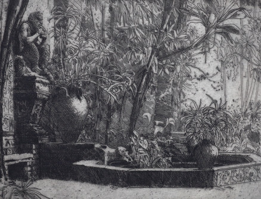 Sir Charles Holroyd (1861-1917), six etchings, Views in Italy, signed, largest 25 x 35cm, unframed